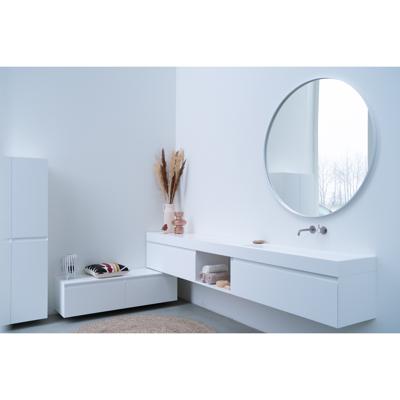 INK SP15 Spiegel Rond Mat Wit Aluminium Kader 80 x 3,5 cm