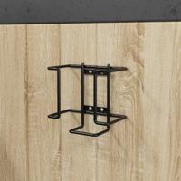 VidaXL Liksteenhouder staal zwart - thumbnail