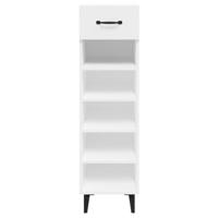 VidaXL Schoenenkast 30x35x105 cm bewerkt hout hoogglans wit - thumbnail
