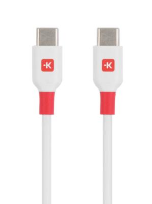 Skross SKCA0020C-C200CN USB-C-kabel USB 2.0 USB-C 2.00 m Wit