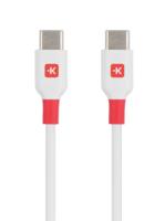 Skross SKCA0020C-C200CN USB-C-kabel USB 2.0 USB-C 2.00 m Wit - thumbnail