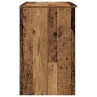Bureau 86x49x76 cm spaanplaat oud hout - thumbnail
