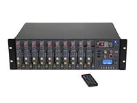 Omnitronic RM-1422FXA 12-kanaals power mixer met USB, DSP-FX & MP3 - thumbnail