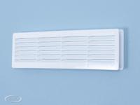 Deurrooster kunststof zwart - thumbnail