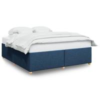 Bedframe zonder matras stof blauw 180x200 cm - thumbnail