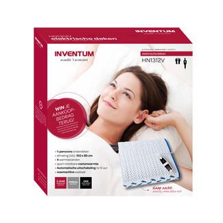 Inventum HN1312V Elektrische Onderdeken 150x80 cm Fleece/Katoen/Wit/Blauw