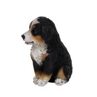 1 zittende puppy van hars met verhoogde oren, verschillende tuinbeelden - thumbnail