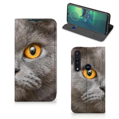 Smartphone hoesje Motorola G8 Plus Britse Korthaar Smartphone hoesje Motorola G8 Plus Britse Korthaar