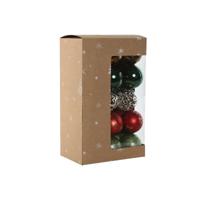 Kerstballen Home ESPRIT Multicolour PVC 18 x 12 x 30 cm (30 Onderdelen) - thumbnail