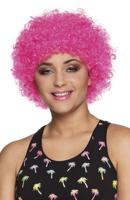 Pruik Pop knalroze eco - thumbnail