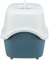 TRIXIE KATTENBAK VICO OPEN TOP MET KAP BLAUW GRIJS / WIT 56X40X40 CM - thumbnail