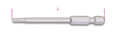 Beta 862TX-L 08 Bits voor Torx® schroeven | 5 stuks - 008620558 008620558