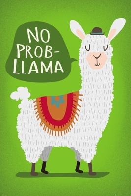 LLAMA No Probllama Poster 61x91.5cm
