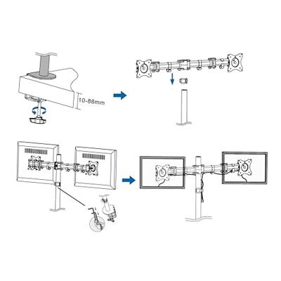 LogiLink BP0022 13 -27 dual monitor desk mount - thumbnail