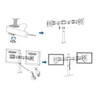 LogiLink BP0022 13 -27 dual monitor desk mount - thumbnail