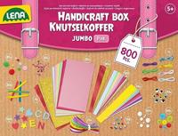 Lena Knutselkoffer Jumbo Roze 800 stuks - thumbnail