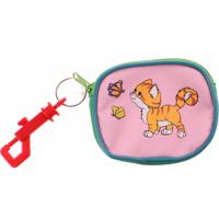 Fabrizio portemonnee kat 7,5 x 7,5 cm roze - thumbnail