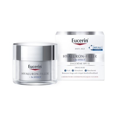 Eucerin Hyaluron-Filler 3x Effect Dagcrème Droge Huid Anti Age en Rimpels SPF15 50ml