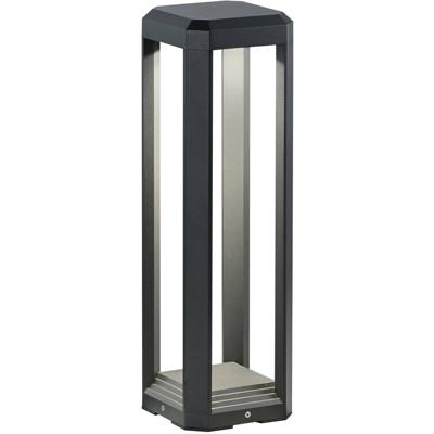 LED Tuinverlichting - Staand - Buitenlamp - Trion Logani - 11W - Warm Wit 3000K - Waterdicht IP65 - Mat Antraciet - Aluminium - OSRAM LEDs