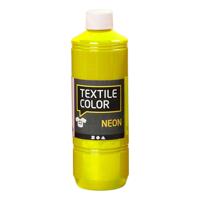 Creativ Company Textile color semi-dekkende textielverf - neon geel, 500ml - thumbnail