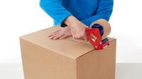 tesa Tapedispenser 06300-1-0 Blauw, Rood Rolbreedte (max.): 50 mm Rollengte (max.) 66 m Met reminrichting, Met mesbescherming, Met de hand instelbaar - thumbnail