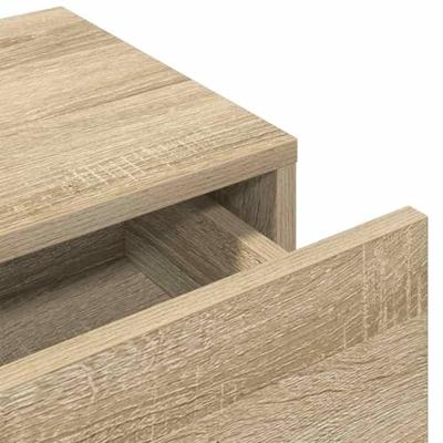 Wandschap met lades 80x33x17 cm bewerkt hout sonoma eikenkleur Wandschap met lades 80x33x17 cm bewerkt hout sonoma eikenkleur