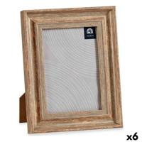 Fotolijsten 19 x 2 x 24 cm Kristal Hout Bruin Koper Plastic (6 Stuks) - thumbnail