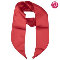 Sjaal / shawl satijn rood - thumbnail