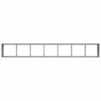 Plantenbak 280x40x40 cm gegalvaniseerd staal - thumbnail