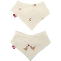 Verpakking van 2 bandana slabbetjes - DOMIVA - Maternity Love - Zacht en absorberend katoen - Verstelbare drukknopen - thumbnail