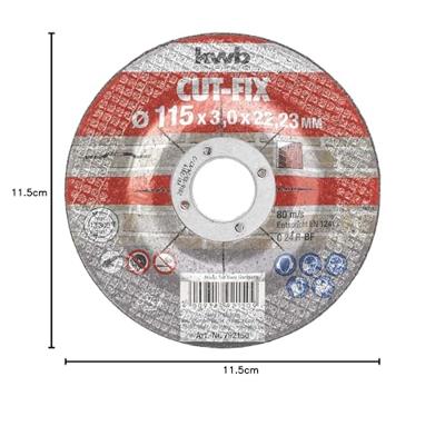 CUT-FIX Doorslijpschijven steen 115x3x22 mm KWB - Kwb CUT-FIX Doorslijpschijven steen 115x3x22 mm KWB - Kwb