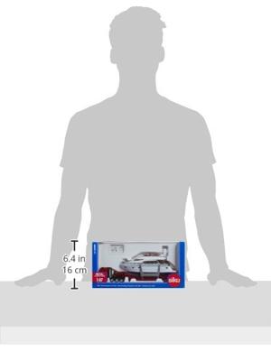SIKU Super - Zwaar transport met jacht modelvoertuig SIKU Super - Zwaar transport met jacht modelvoertuig