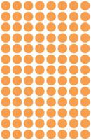 Etiket avery 3178 rond 8mm oranje 416st - thumbnail