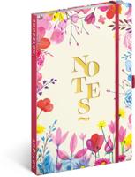 NOTIQUE Notitieboek, gelinieerd met elastiek, 13 x 21 cm, ca. A5, designer hardcover notebook, notitieblok, notitieboek, dagboek, dagboek voor volwassenen, dames (lente) - thumbnail