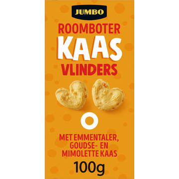 Jumbo Roomboter Kaasvlinders 100 g
