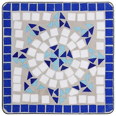 VidaXL Bijzettafel mozaïek keramiek blauw en wit VidaXL Bijzettafel mozaïek keramiek blauw en wit