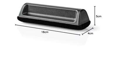 Nedis Vinyl Platenreiniger | Borstel | ABS / Microfiber | Zwart | 1 stuks - CLTT01BK CLTT01BK