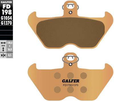 GALFER remblokken "fd198" brake pad fd198 g1370 sintered metal