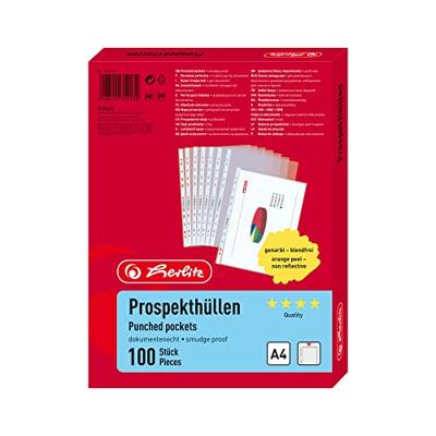 Herlitz Showtassen 10840320 DIN A4 PP Transparant 10840320 100 stuk(s)