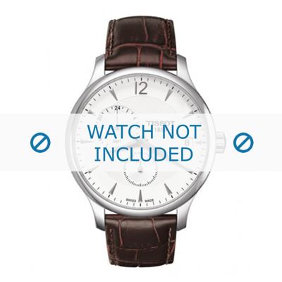 Horlogeband Tissot T063.639.16.037.00 / T610031949 Leder Donkerbruin 20mm Horlogeband Tissot T063.639.16.037.00 / T610031949 Leder Donkerbruin 20mm