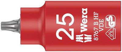 Wera 8767 B VDE HF TORX® Zyklop Bitdop, geïsoleerd, met 3/8"-aandrijving, met vasthoudfunctie, TX 25 x 55 mm - 05004921001 Wera 8767 B VDE HF TORX® Zyklop Bitdop, geïsoleerd, met 3/8"-aandrijving, met vasthoudfunctie, TX 25 x 55 mm - 05004921001