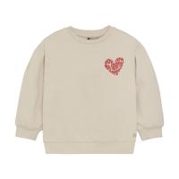 Daily7 winter sweater meisjes - zand - brushed backprint - thumbnail