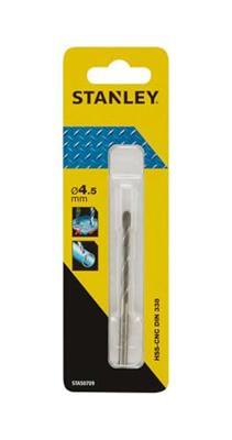 Stanley metaalboor 4,5 mm HSS-CNC STA50709 Stanley metaalboor 4,5 mm HSS-CNC STA50709
