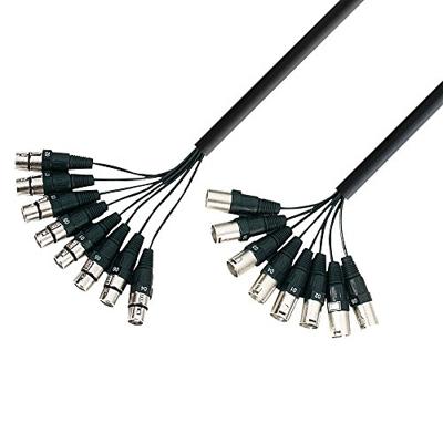 Adam Hall 3 Star L8 MF 0300 multikabel 8 x XLR female naar 8 x XLR male 3 m