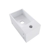 Wiesbaden Julia fontein rechts Solid surface 35 x 20 x 16 cm mat wit - thumbnail