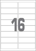 A4 etiketten 99,1 x 34 mm wit 100 vel Sorex - thumbnail