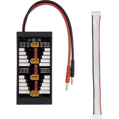 VOLTCRAFT XT60 LiPo Balancer Board Uitvoering lader: XT60-steeksysteem Uitvoering accupack: bananenstekker Geschikt voor aantal cellen: 2 - 6 VOLTCRAFT XT60 LiPo Balancer Board Uitvoering lader: XT60-steeksysteem Uitvoering accupack: bananenstekker Geschikt voor aantal cellen: 2 - 6