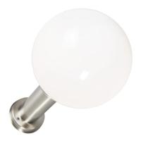 QAZQA Smart buitenlamp paal staal RVS 50 cm incl. Wifi A60 - Sfera - thumbnail