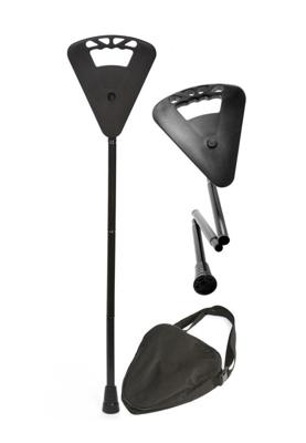 Flipstick Opvouwbaar Zit Wandelstokken Zwart