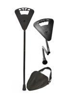 Flipstick Opvouwbaar Zit Wandelstokken Zwart - thumbnail